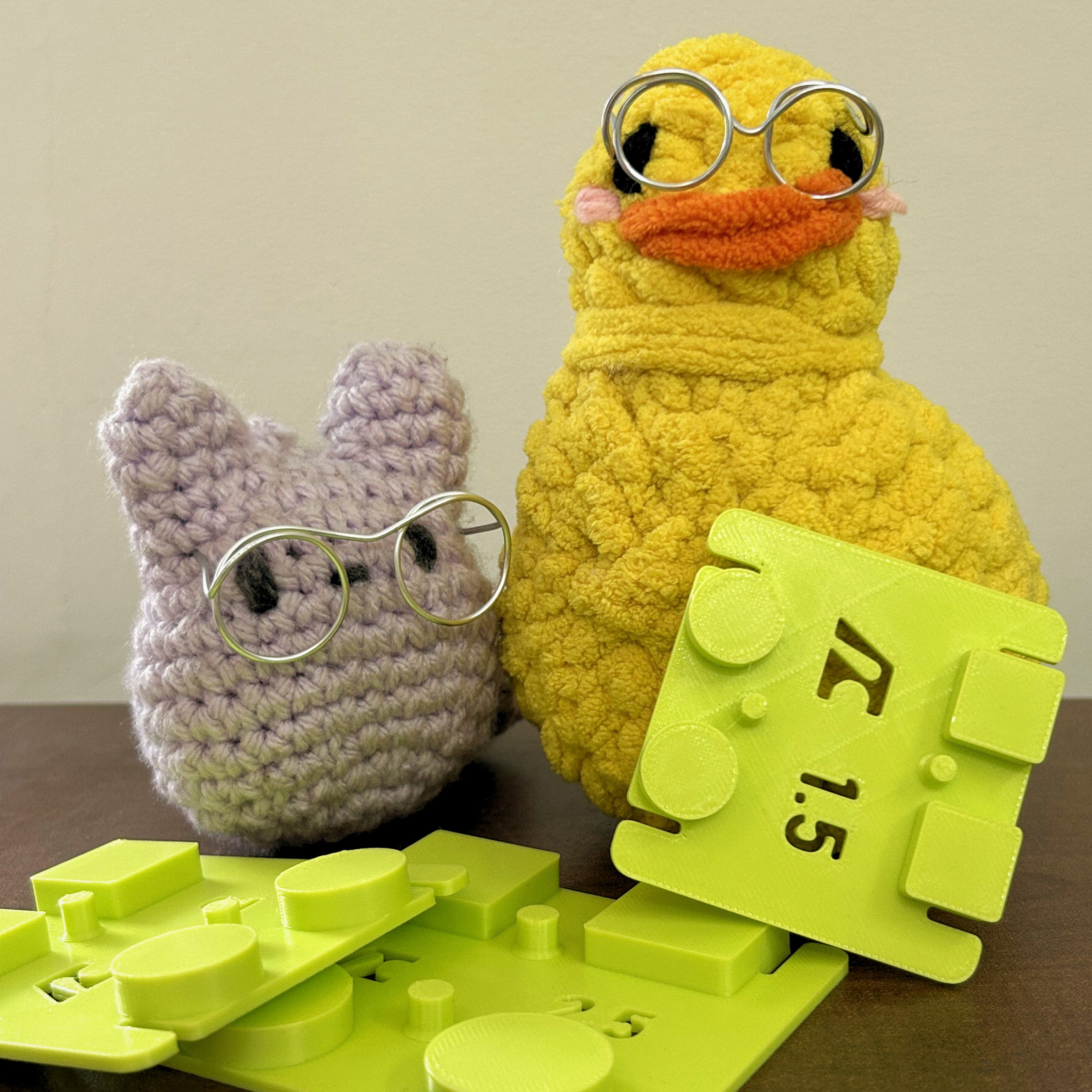 Amigurumi Glasses Stencil